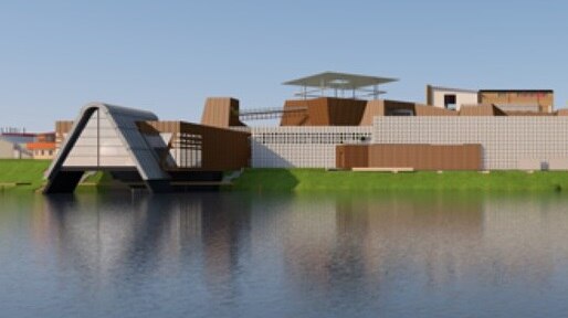 Artists impression of the Pharos extension to Hobart's MONA