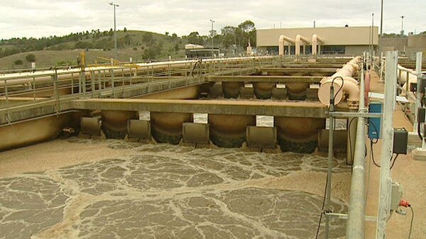Canberra's sewage treatment works