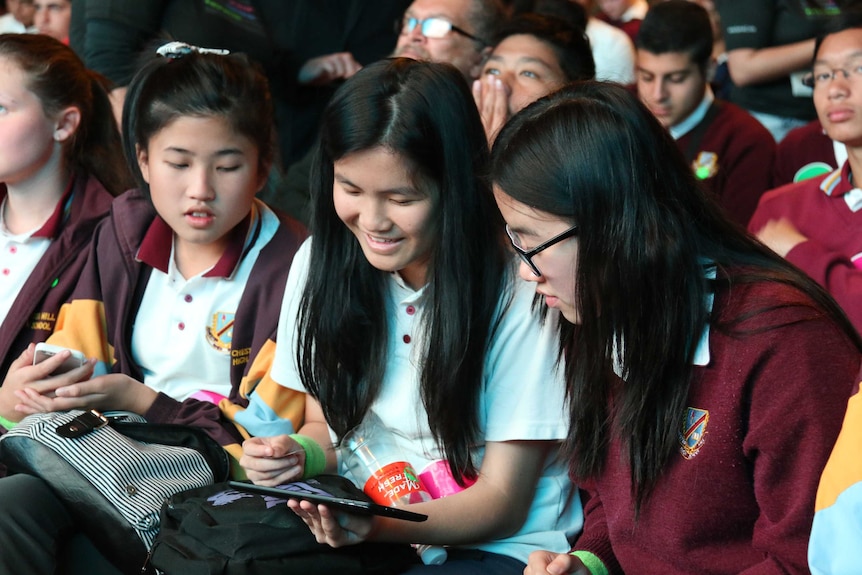 Students learn coding at UTS during the #WeSpeakCoding campaign