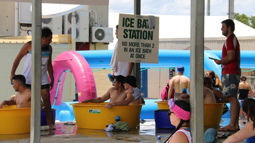 Rugby Sevens ice bath station