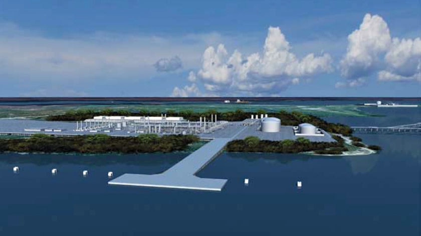 Artist's impression of Inpex plant planned for Darwin.