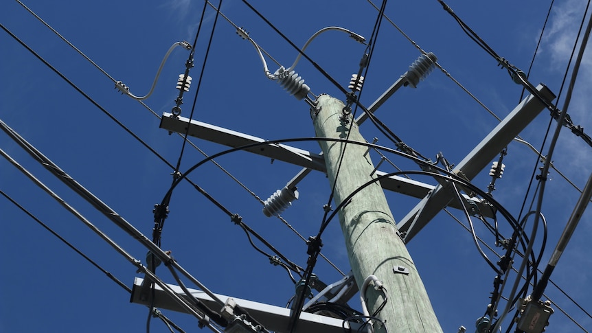 criss-corssing powerlines. 