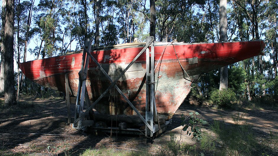 The Jindivik abandoned in scrub near Eden, NSW