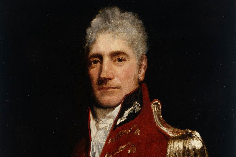 Oil painting of governor Lachlan Macquarie