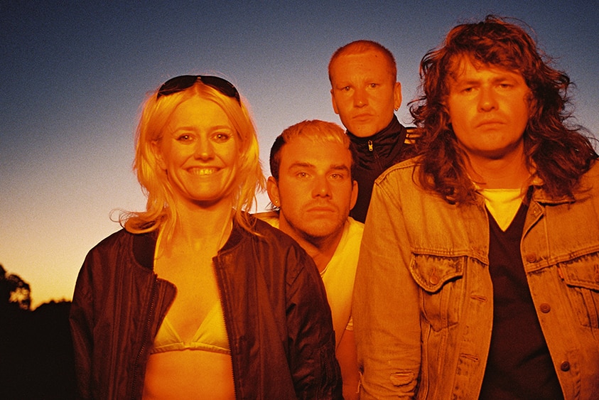 A 2021 press shot of Amyl and the Sniffers