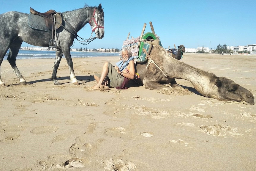 Dean Springbett camel ride