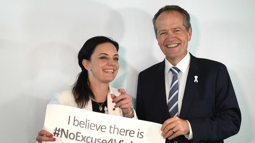 Bill Shorten and Emma Husar