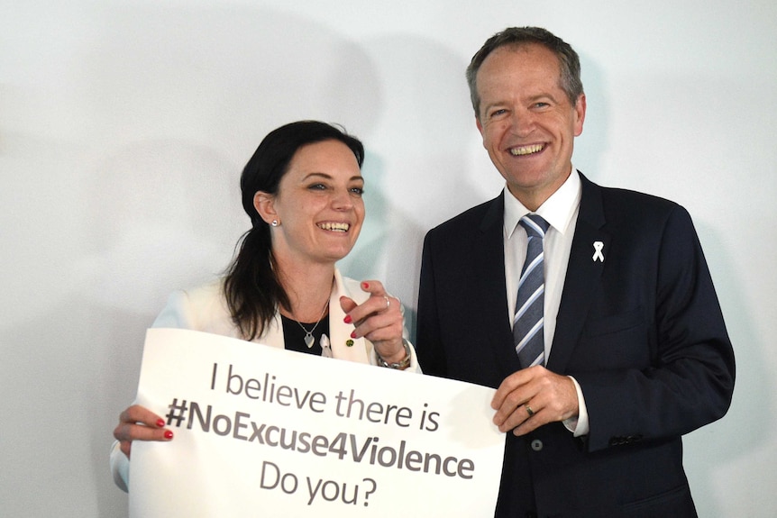 Bill Shorten and Emma Husar