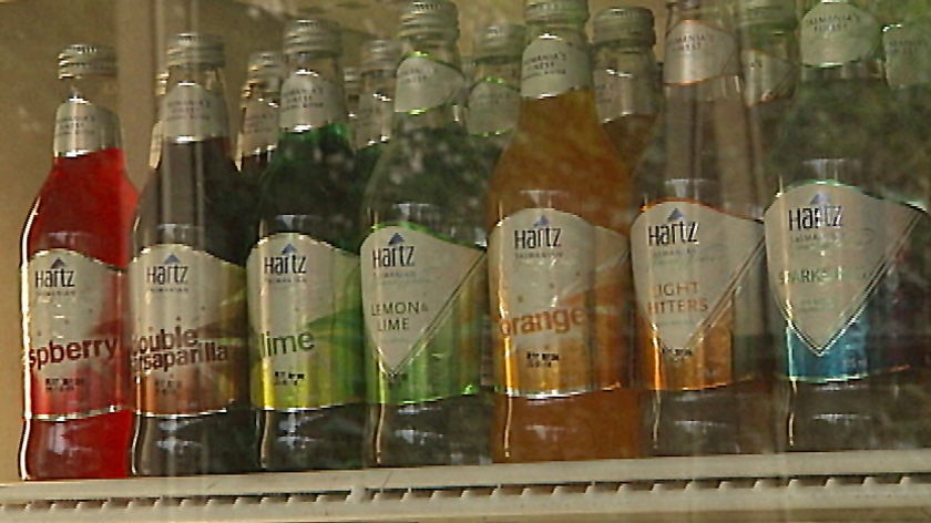 Hartz mineral water bottles