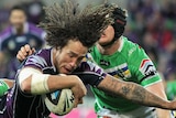 Kevin Proctor dives over for a try