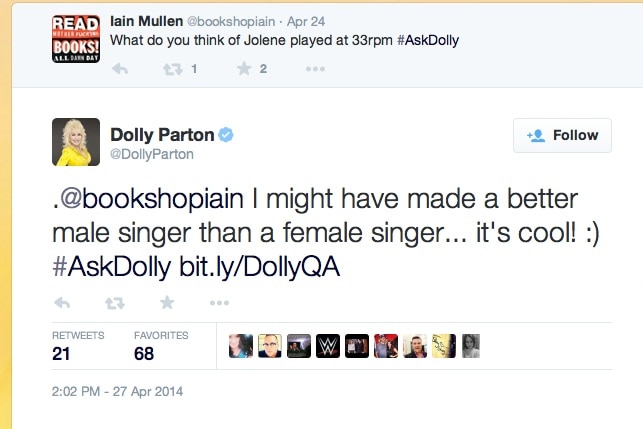 The Dolly tweet