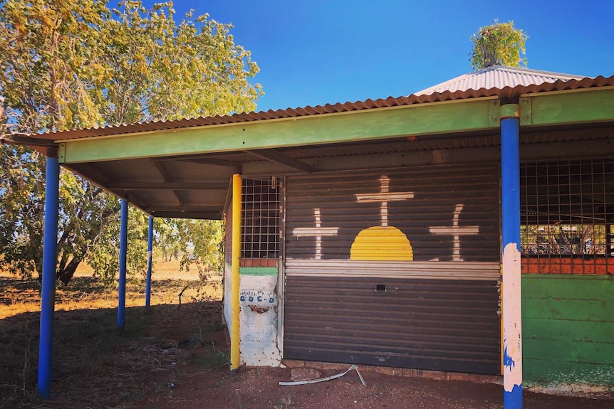 Crosses on a door