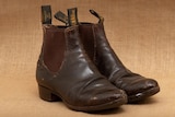 A pair of weathered RM Williams boots.