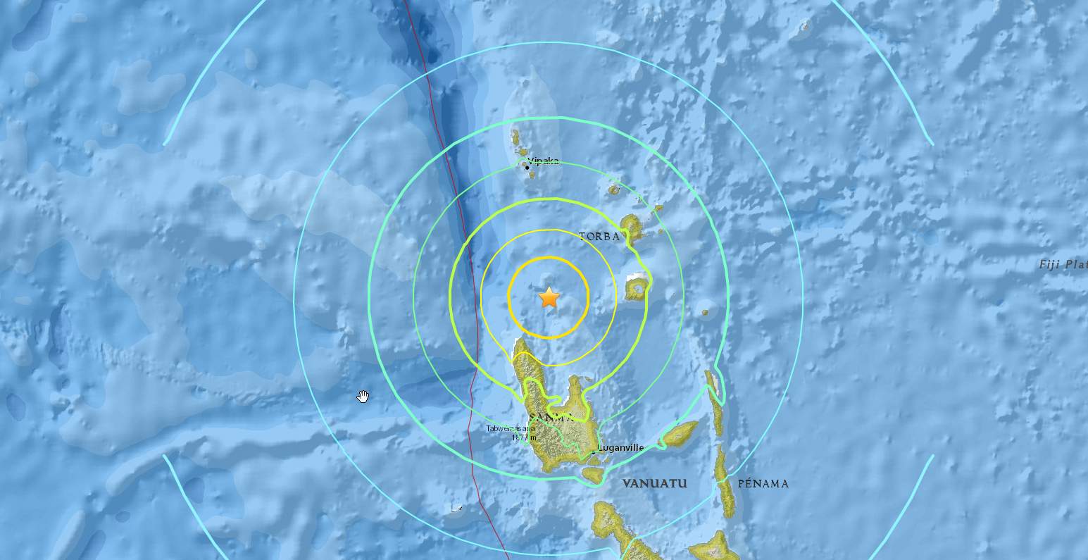 Tsunami Threat After Magnitude-7.2 Quake Strikes Off Vanuatu 'largely ...