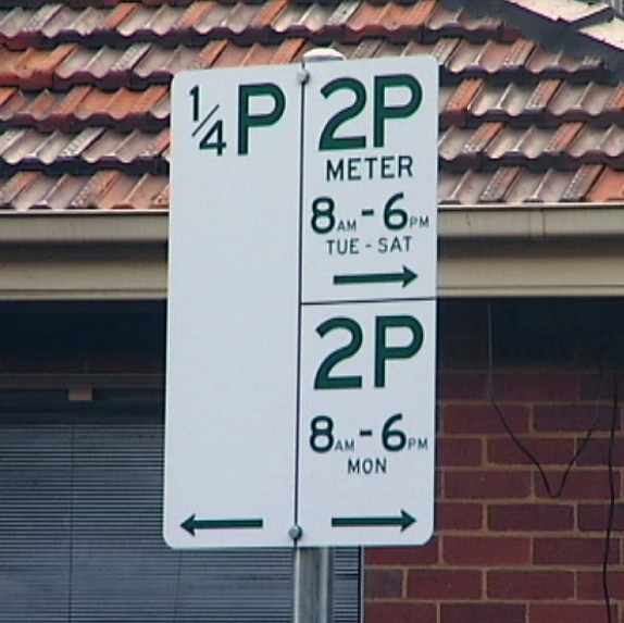 Yarraville parking sign