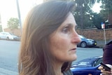Fairfax journalist Joanne McCarthy outside the Special Commission in Newcastle.