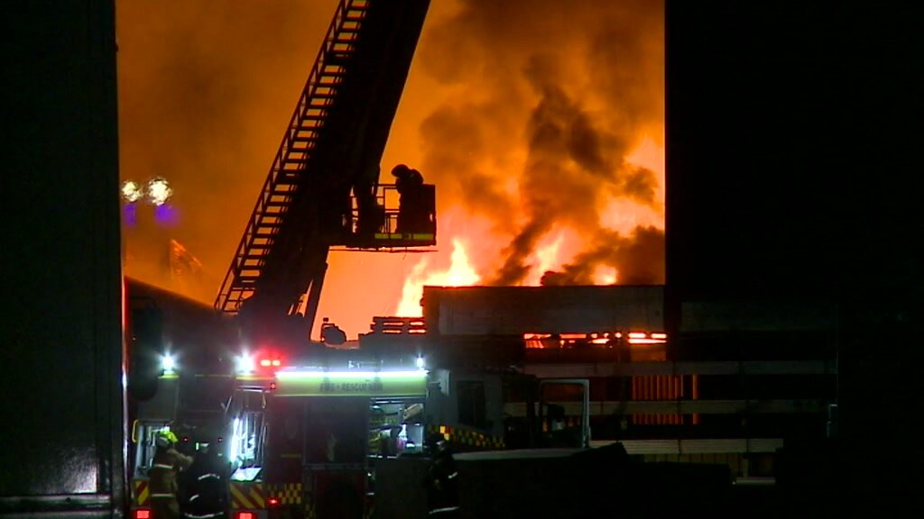 Sydney news: Factory roof collapses after fire, workers in hospital ...