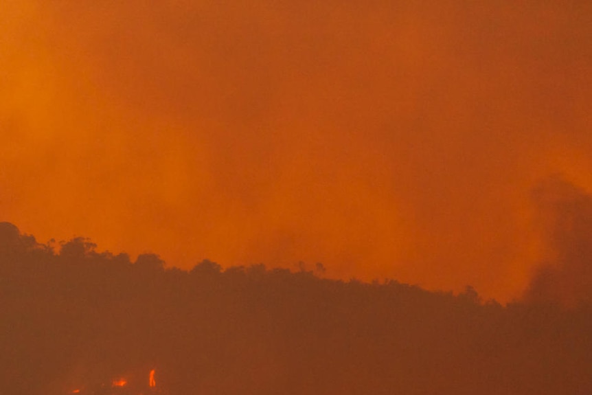 Out of control: a fierce fire in Perth's north-eastern suburbs