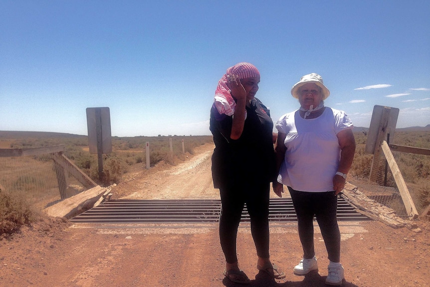 Traditional Owners Regina McKenzie and Enice Marsh.