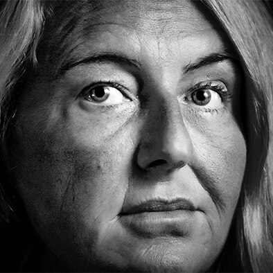 A close up shot of Nicola Gobbo's face