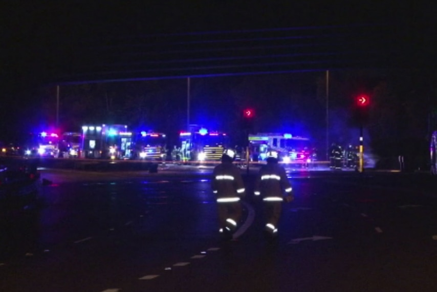 Emergency workers say it will take at least six hours to clean up a large petrol spill in Sydney south.