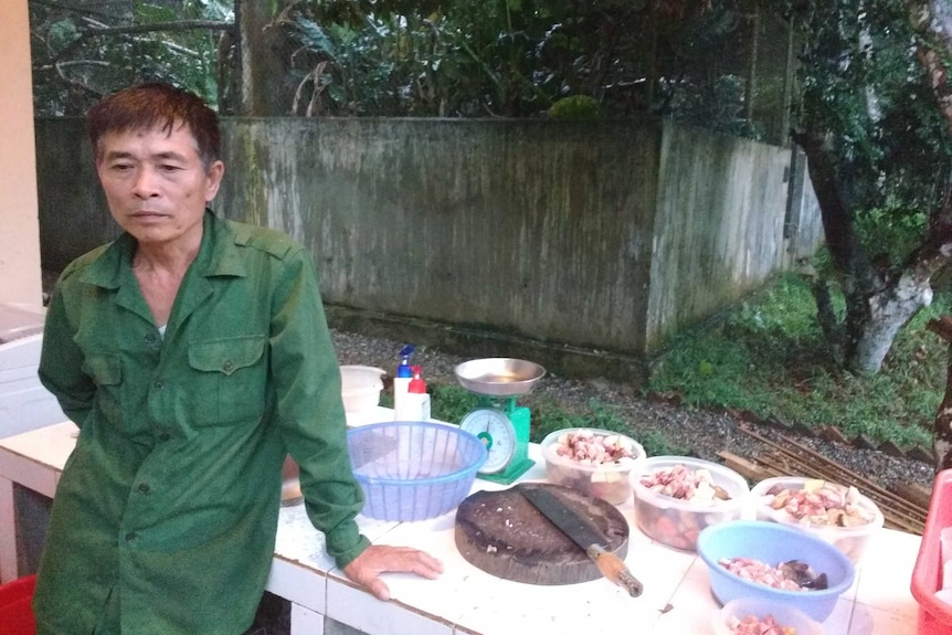Din Van Than, keeper for pangolins at Cuc Phuong National Park