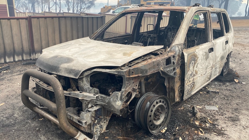 Burned vehicle