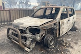 Burned vehicle