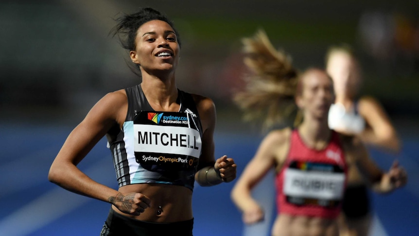 Off to Rio ... Morgan Mitchell wins the women's 400 metres final at the national championships