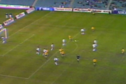Australia beat world champions Argentina at the newly opened SFS in 1988 in part thanks to a long range Charlie Yankos free kick