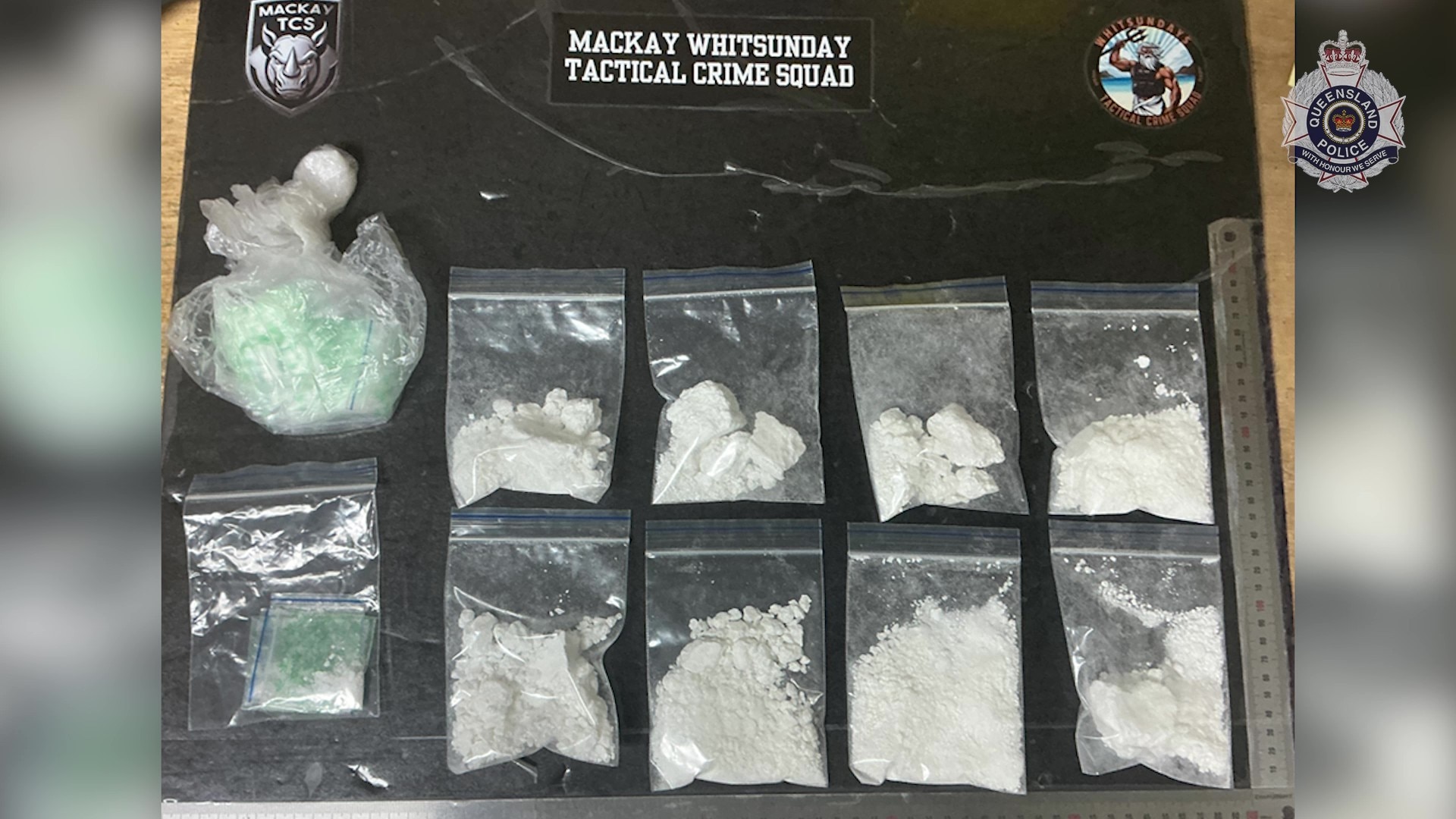 $100k worth of cocaine, cannabis and cash seized in Whitsundays