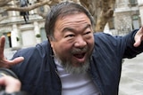 Chinese artist Ai Weiwei at the Royal Academy of Arts in London, Britain on September 15, 2015.