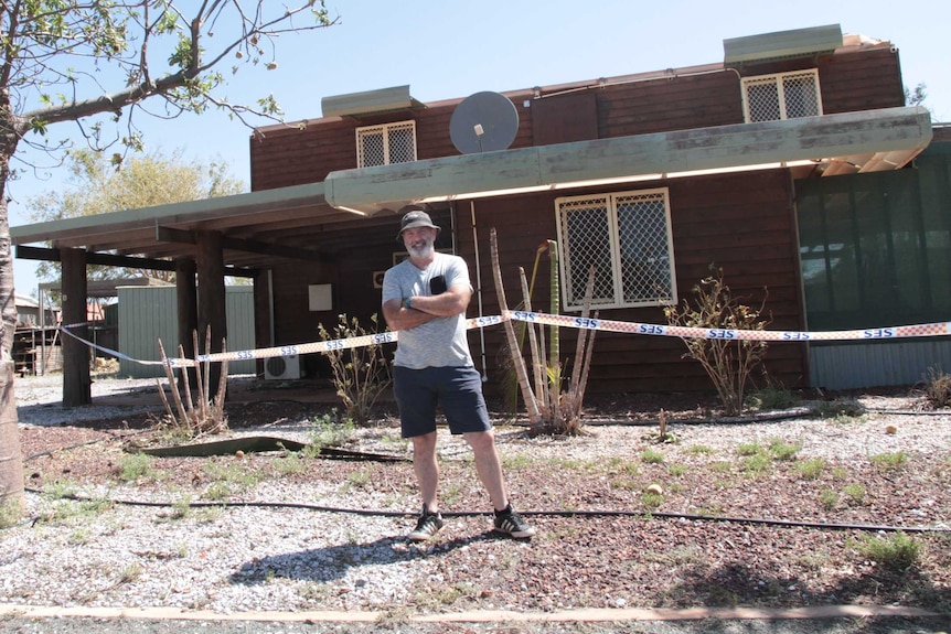 A house in Point Samson missing a roof because of Cyclone Damien