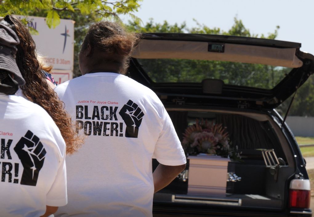 Joyce Clarke farewelled in Carnarvon after police shooting, but family