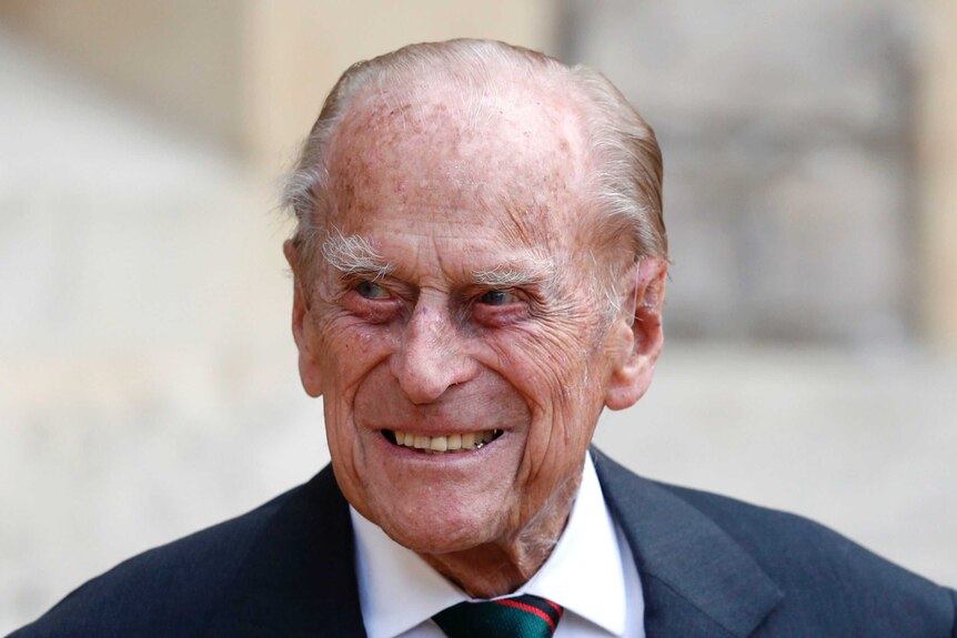Prince Philip seen at the ceremony of the transfer of the Colonel-in-Chief of the Rifles.