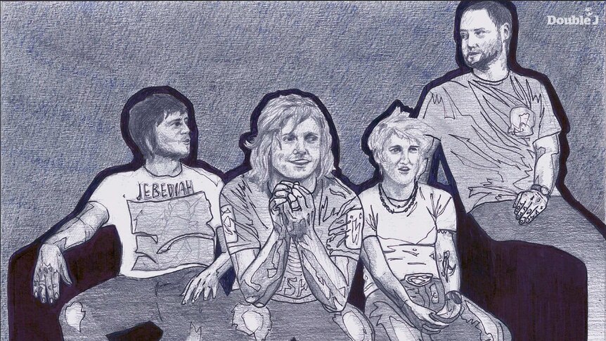 An illustration of Perth band Jebediah