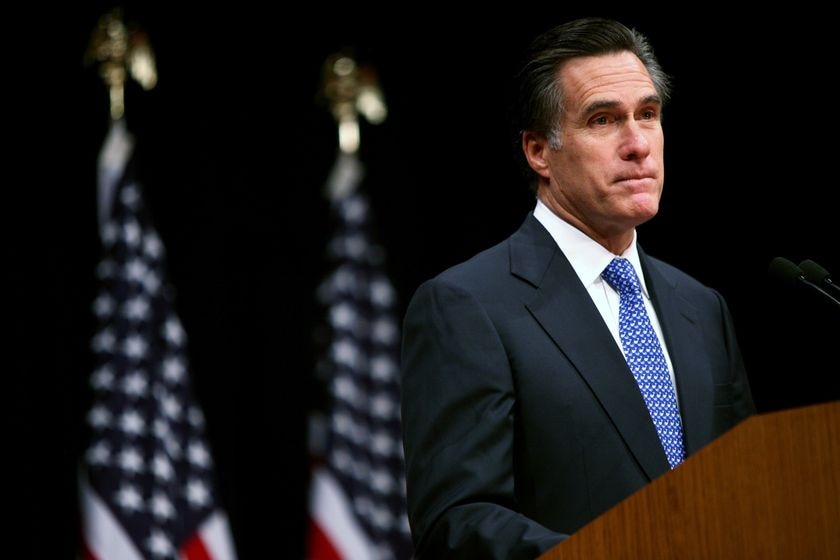 Nothing to fear ... Mitt Romney speaks in College Station