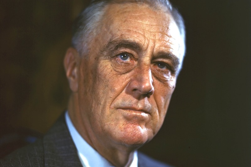 Official portrait of Franklin D Roosevelt