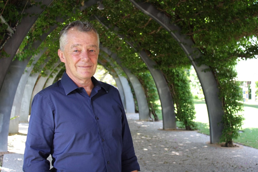 Brisbane architect Michael Rayner standing inside The Arbour at Southbank. Jan 3, 2018