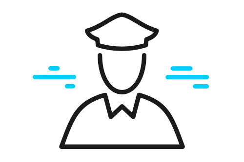 An illustration of a police officer.