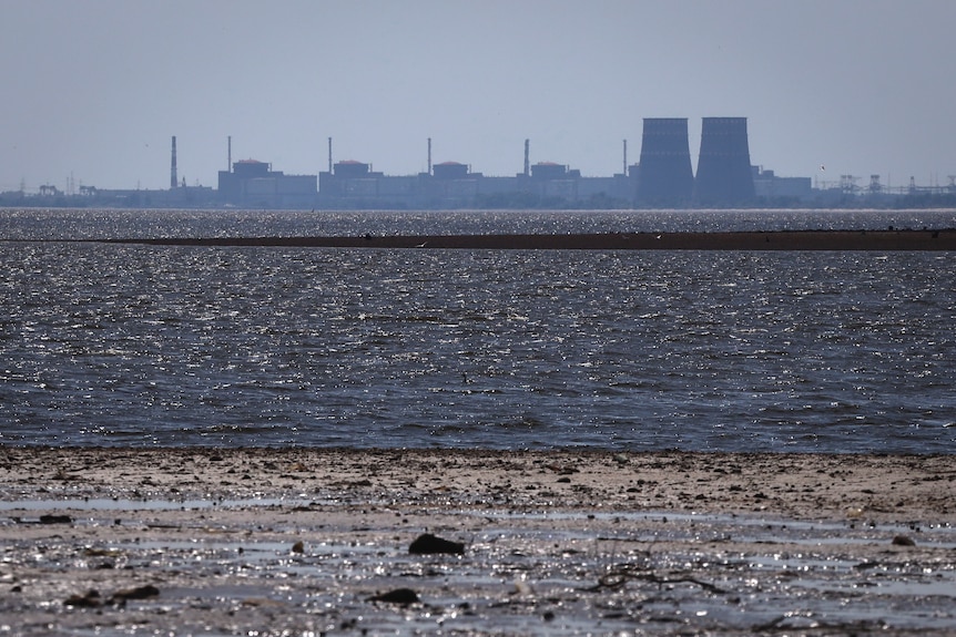 View of a nuclear plant in Ukraine. 