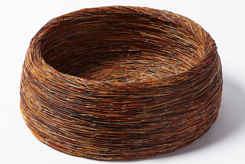 A spinifex woven basket