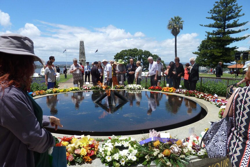A Remembrance Day ceremony at Kings Park, Western Australia, November 11 2014.