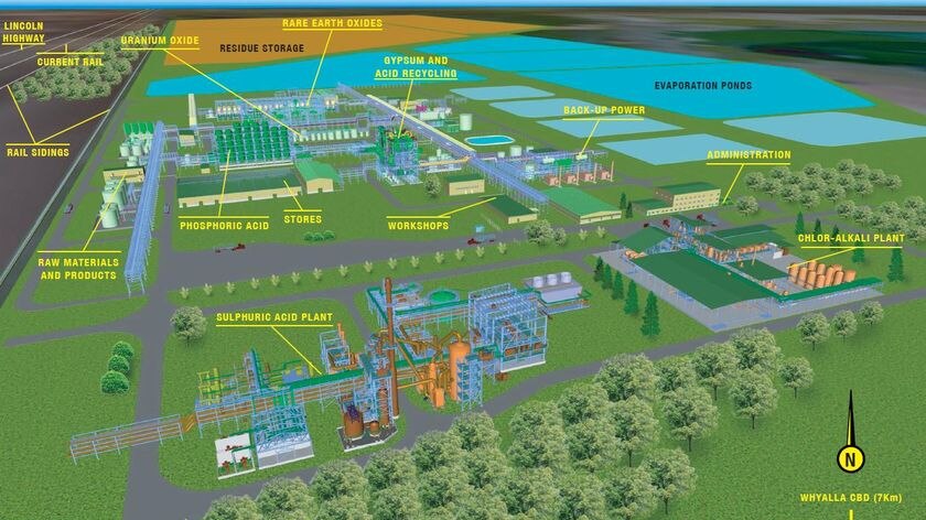 Proposed rare earths processing plant