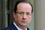 Francois Hollande at the Elysee presidential Palace in Paris.