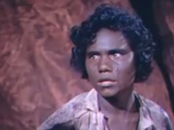 A young Rosalie Kunoth-Monks in the 1955 film 'Jedda', the first Australian film shot in colour.