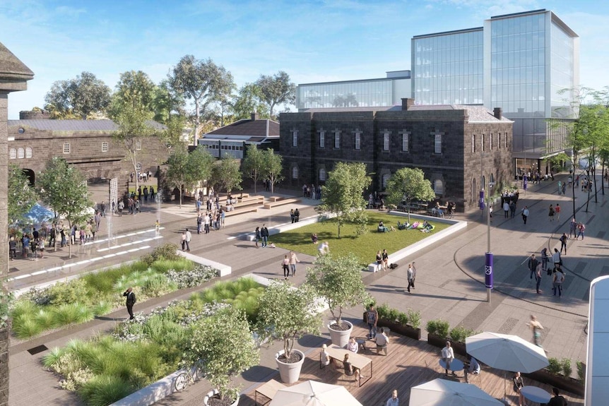 An artist impression of what the redeveloped Pentridge grounds will look like.