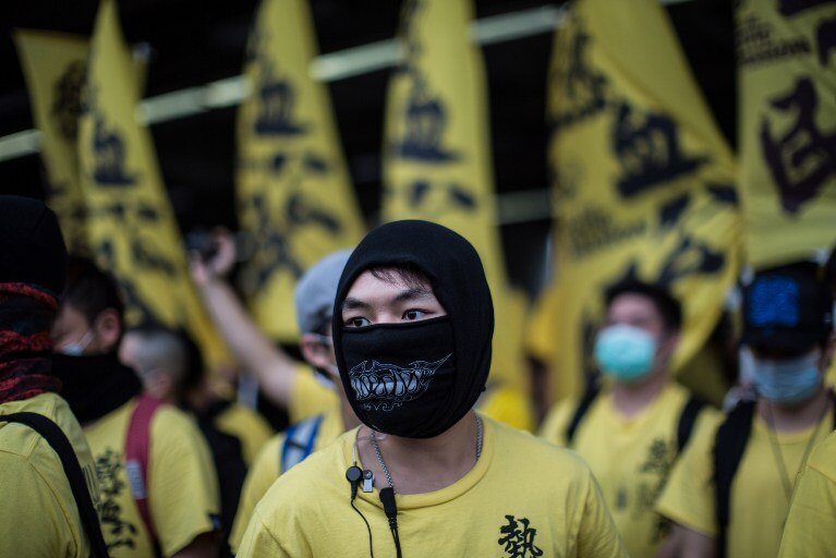 Hong Kong anti-China protester