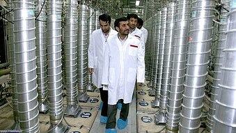 Iranian President Mahmoud Ahmadinejad tours a nuclear facility in Natanz (AFP: file photo )