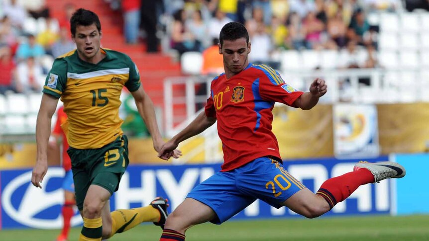 Spain mauls Young Socceroos